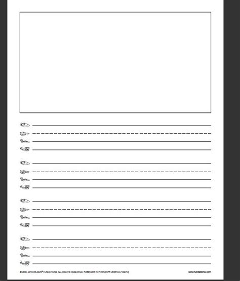 Level 2 scope & sequence. Handwriting With Fundations | Kindergarten writing paper ...