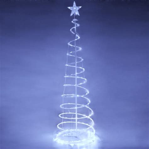 5 Ft Led Show Tree Spiral Christmas Inoutdoor Garden Holiday Décor Led