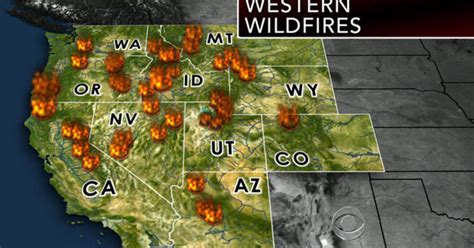 Wildfires Burning In Western States CBS News