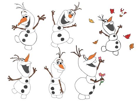 14 Olaf SVG Cut Files | Olaf Vector Clipart Download | Disney Frozen