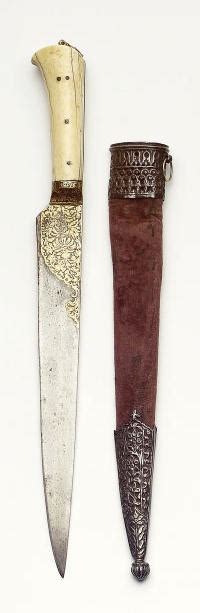 bonhams a safavid walrus ivory hilted and gold damascened dagger kard persia 18th century 2