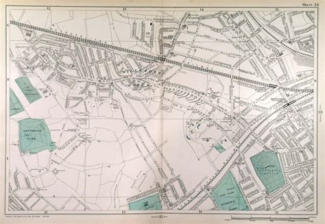 Willesden Green Edgware Road Queens Park Detailed Map From Bacon S