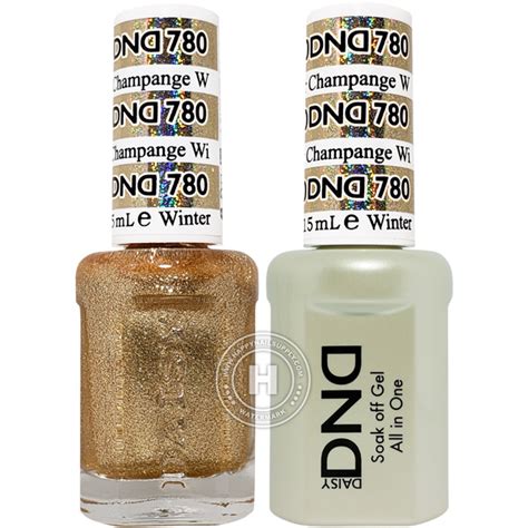 DND Duo Champagne Winter Gel Matching Nail Polish 780