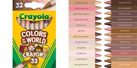Crayolas New Colors Of The World Crayons Include 24 Skin Tone Shades