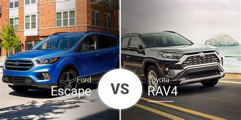 Ford Escape Vs Toyota Rav4 Small Crossovers With Plenty Of Bite