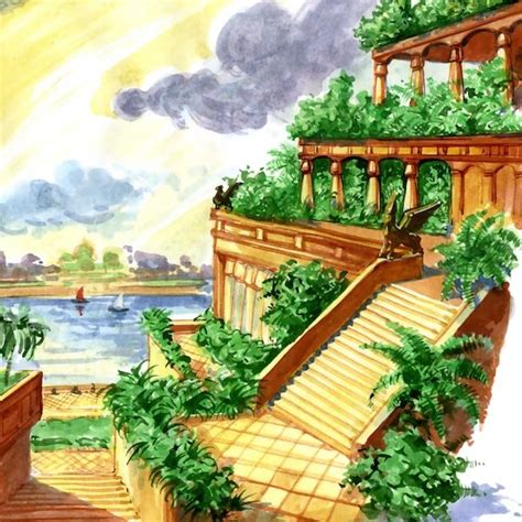 Some believe that the hanging gardens of babylon were destroyed in an earthquake, although many others believe erosion and conquest were the destruction factors. What Are the Seven Wonders of the World? (With images ...