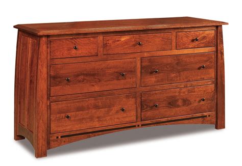 Boulder Creek Dressers Amish Solid Wood Dressers Kvadro Furniture