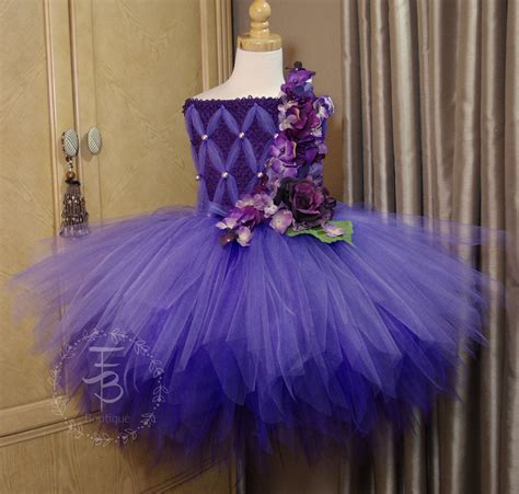 Eggplant Tutu Dress Birthday Photo Prop Halloween Fairy