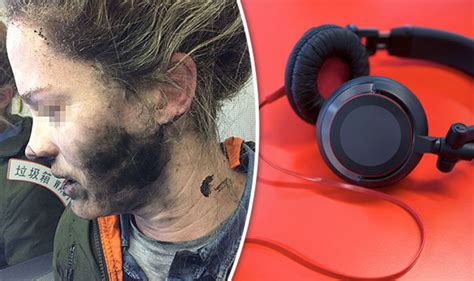 Plane Horror As Exploding Headphones Burn Womans Face Mid Flight