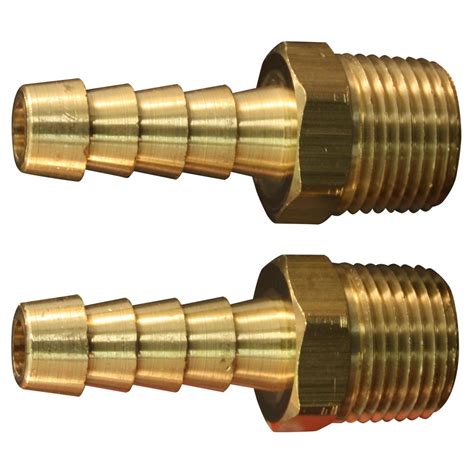 Diamond Tool S603 38 Male Npt 38 Male Barbed Hose End Fittings Set Of