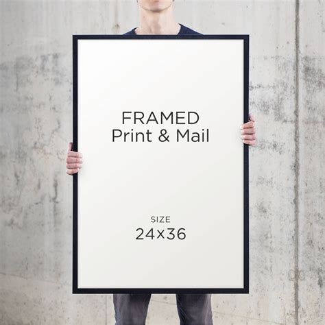 Custom Framed Print 24 X 36 Inches Wall Art Black Wood Framed Etsy