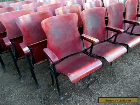 Get the best deals on home theater seating chairs. 1 ROW OF 6 ANTIQUE VINTAGE AMERICAN SEATING CO. WOOD MOVIE ...