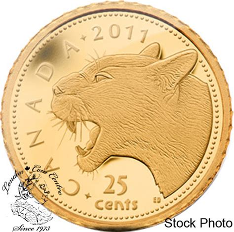 Canada 2011 25 Cent Cougar Gold Coin London Coin Centre Inc
