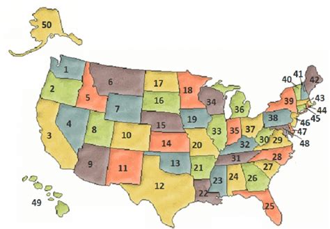 Well, what do you know? Blank Map Of The United States With Numbers | Printable Map