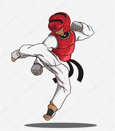 Taekwondo Martial Art — Stock Vector © Theyui 45685673