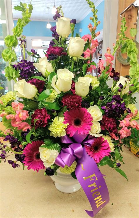We serve the greater boston area providing the very best in floral arrangements, orchid and house plants for any occasion. A vibrant mixed sympathy basket by Forget-Me-Not Flowers ...