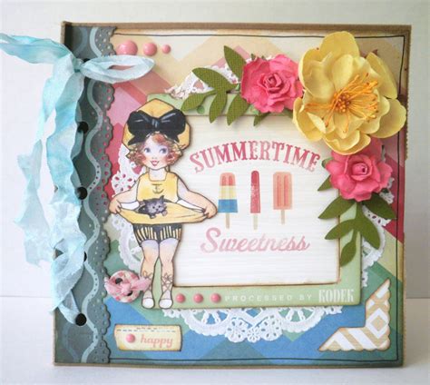 Two Crazy Crafters Vintage Summer Mini Album