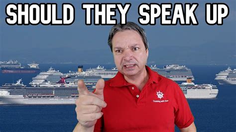 Time For Cruise Lines To Speak Up Cruise Ship News Youtube