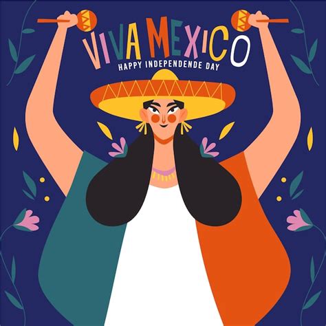 Free Vector Hand Drawn Mexican Independence Day