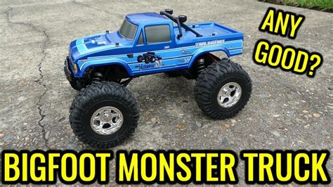 Bigfoot Rc Monster Truck Unboxing And First Run Monster Trucks Rc