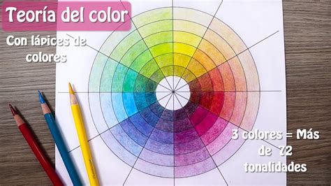 Teoría Del Color Simplificada Con Lápices De Colores Aprender A