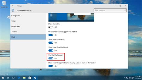 How To Use The Windows 10 Full Screen Start Menu