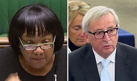 brexit news diane abbott boasts about immaculate anti eu voting record uk news express