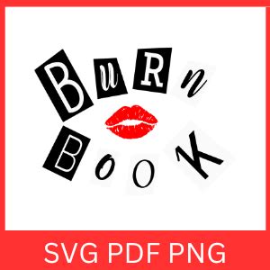 Mean Girls Burn Book Svg Mean Girls Burn Book Svg Mean Inspire Uplift