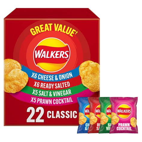 Walkers Classic Variety Multipack Crisps Box 22x25g Multipack Crisps