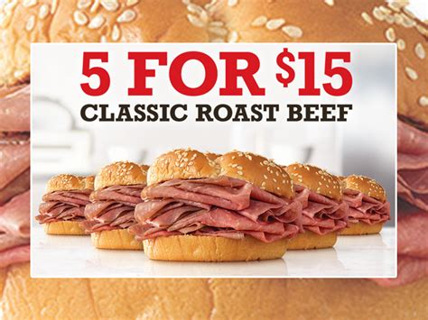 Arbys Canada Puts Together 5 For 15 Classic Roast Beef Sandwiches