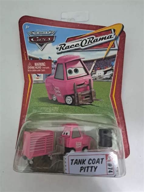 Disney Pixar Cars Tank Coat Pitty Pink Race O Rama 74 Mattel N2483 New