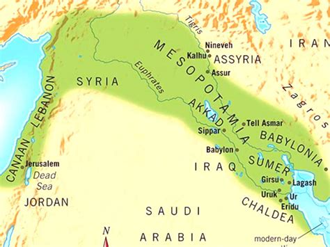 Mesopotamia Map Location