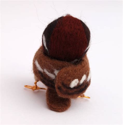 Sparrow Needle Felted Bird By Feltmeupdesigns