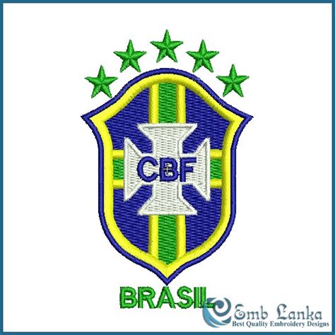 Download 570+ royalty free brazil football logo vector images. Brazil Football Logo Embroidery Design | Emblanka