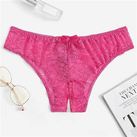 US Women Floral Lace High Cut G String Panties Thong Underwear Underpants Briefs Intimates