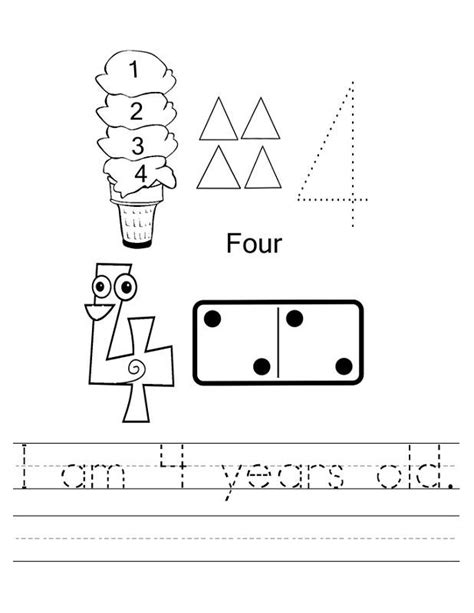 Worksheets For 4 Year Olds Free Printable