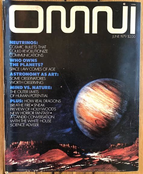 Omni Magazine June 1979 Neutrinos Cosmic Bullets That Could