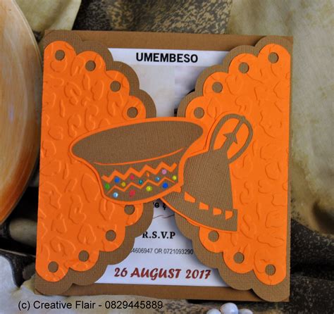 How To Make Umembeso Invitation Cards Artme Invitation Card