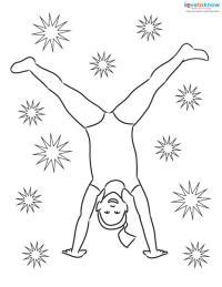 These printable coloring pages of kids doing cartwheels bring that wonderful. Children Doing Cartwheels Coloring Pages