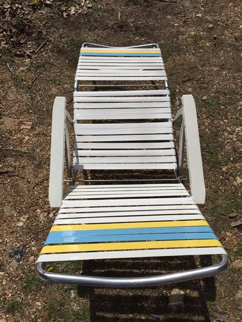 Buy chaise lounge chairs and get the best deals at the lowest prices on ebay! VINTAGE NON-WOVEN STRAP CHAISE LOUNGE FOLDING LAWN CHAIR ...