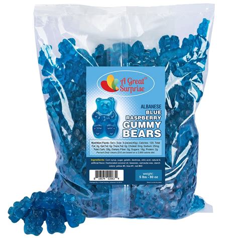 Gummy Bears Blue Candy Bulk Candy Gummy Bears Blue Raspberry