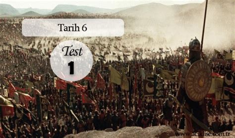 Açık öğretim lisesi ve mesleki açık öğretim lisesi test çöz. Tarih 6 - Test 1 | Açık Öğretim Lisesi
