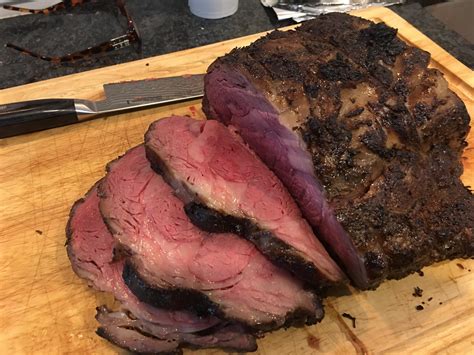 Homemade Prime Rib Roast From The Smoker Food Hot Sex Picture