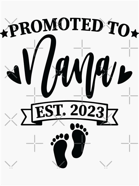 Promoted To Mama Est Sticker For Sale By Lordbener Redbubble