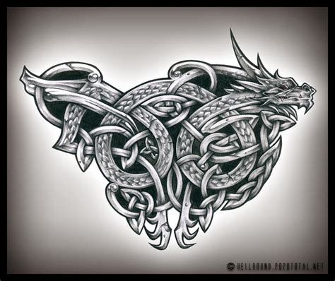 Celtas Viking Dragon Tattoo Celtic Knot Dragon Celtic Dragon Tattoos