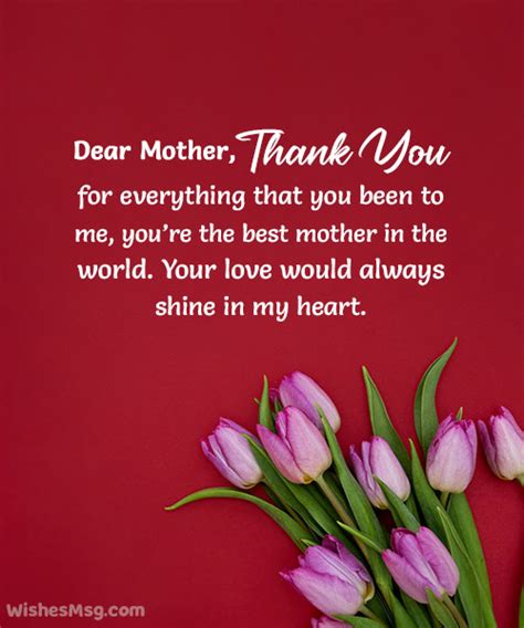 80 Thank You Messages And Quotes For Mom Wishesmsg