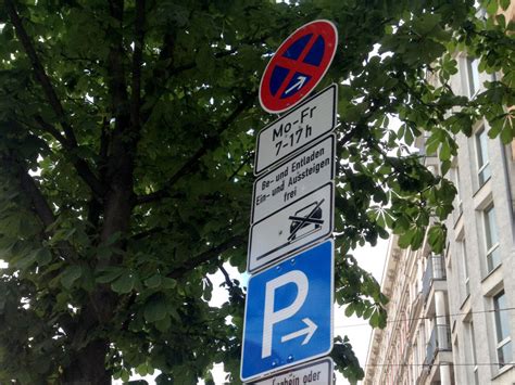 How To Read German Parking Signs And No Parking Signs
