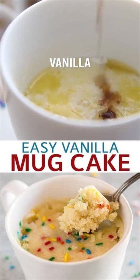 I've tried many mug cake recipes and this one is the best! An easy microwave Vanilla Mug Cake made without eggs that s the fastest way to make dessert for ...