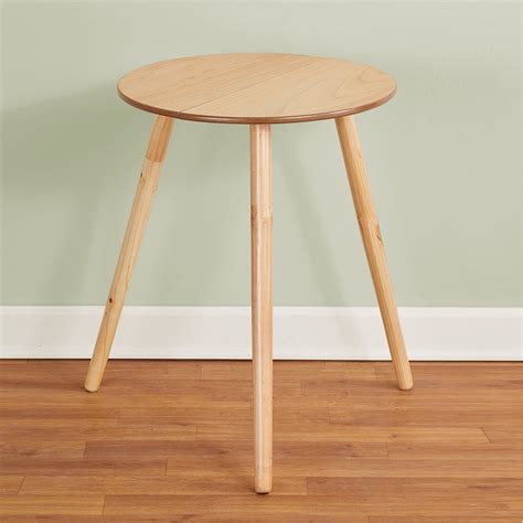 20 Inch Diameter Round Wooden Side Accent Table Collections Etc