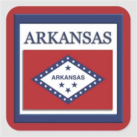 Arkansas State Flag Design Sticker Flag Design Arkansas State Flags